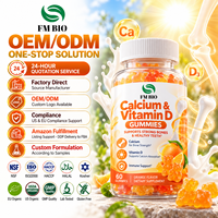 Gummies Premium Calcium & Vitamine D pour la Santé Osseuse et l'Absorption du Calcium – Marque Privée OEM