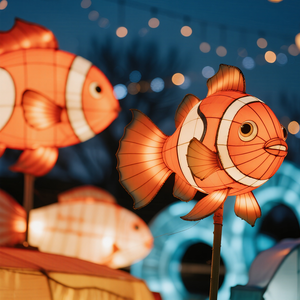 Tùy Chỉnh Clownfish Đèn Lồng Nemo Hoạt Hình Thiết Kế Ánh Sáng Aquarium Trang Trí Nội Thất Sinh Nhật Của Cha Ngày Lễ Tạ Ơn Lễ Kỷ niệm Đại Dương Chủ Đề - Product Image 3