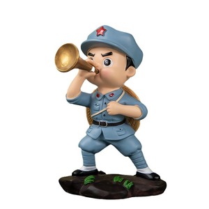Red Army Figurines Resin Desktop Ornament Chinese Style Military <b>Action</b> <b>Figures</b> Collectible Gift 12+ Years - Product Image 5