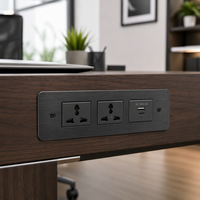 Laci Stopkontak Universal Tersembunyi dengan 2 Stopkontak AC dan Port Pengisian Daya USB A+C