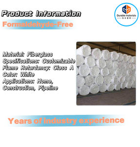 Rouleaux <span class=keywords><strong>de</strong></span> <span class=keywords><strong>laine</strong></span> <span class=keywords><strong>de</strong></span> <span class=keywords><strong>verre</strong></span> sans formaldéhyde blancs, respectueux <span class=keywords><strong>de</strong></span> l'environnement, <span class=keywords><strong>isolation</strong></span> <span class=keywords><strong>de</strong></span> bâtiment sûre, imperméable, insonorisant, extérieur, ignifuge - Product Image 6