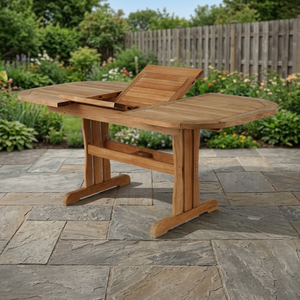 Solid Wood Rectangle <b>Extendable</b> Durable Eco-Friendly Waterproof Dining <b>Table</b> Modern Design - Product Image 2