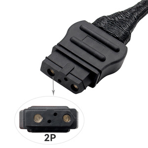 Arnés de cableado de batería de 2 polos, 1 metro, núcleo de cobre, aislamiento de PVC para máquina quitanieves 63411 - Product Image 1