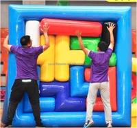Grand jeu gonflable de sport, jeu de team building et d'équipe pour le divertissement, jouet Tetris, autre jeu de puzzle pour enfants et adultes