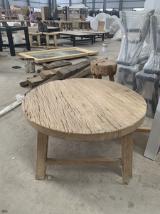 Stile nordico antico vintage ricicla porta in legno massello nidificazione Dongbei vecchio tavolino - Product Image 5