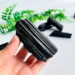 Offre Spéciale : Cristal de Tourmaline Noire Naturelle Brute Irrégulière de Qualité Supérieure pour la Guérison et Autres Artisanats en Cristal – Vente en Gros Direct Usine - Product Image 4