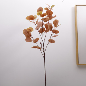 Nuevas Hojas Artificiales de Eucalipto, Hojas Verdes de Otoño, Decoración para Interiores, Bodas, Alta Simulación - Product Image 3