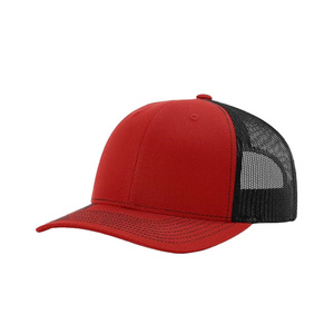 Chapeau de camionneur 6 panneaux de haute qualité personnalisé structuré conception unie bord incurvé maille respirante dos réglable à la mode en plein air - Product Image 5