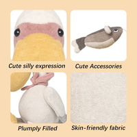 Mainan Boneka Interaktif untuk Anak-anak, Boneka Pelican dan Bantal Teman, Aksesoris Menggemaskan dan Kain Ramah Kulit