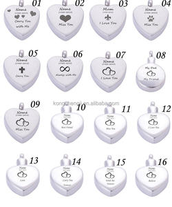 0 Collier commémoratif en acier inoxydable avec cœur d'amour ouvrable Pendentif pour cendres de la famille de <span class=keywords><strong>ma</strong></span> <span class=keywords><strong>mère</strong></span> Pendentif pour parfum de crémation - Product Image 3