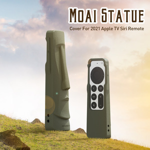 SIKAI Apple <b>TV</b> <b>Remote</b> Case Moai Design ABS Plastic Protective Cover for Apple <b>TV</b> 6 7 Generation - Product Image 2