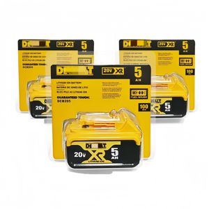 디월트 20V 60V Max 공구용 고용량 5.0Ah 리튬 이온 배터리, DCB206 모델 호환, 오래 지속되는 강력한 파워 - Product Image 1