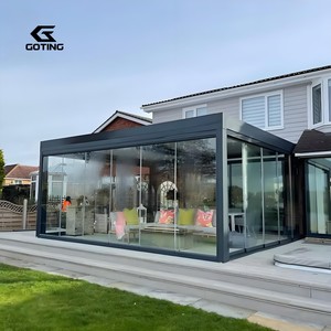 Pergola Verstelbaar Lamellendak Waterdicht Tuin Gemotoriseerd Paviljoen & Tuinhuisje Geroteerd Aluminium Luxe Aangepaste Outdoor - Product Image 6