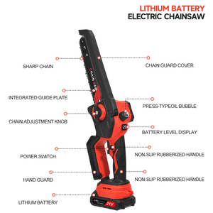 La motosierra <span class=keywords><strong>el</strong></span>éctrica doméstica más vendida, herramienta de corte de madera alimentada por batería portátil para uso industrial DIY, personalización OEM - Product Image 4