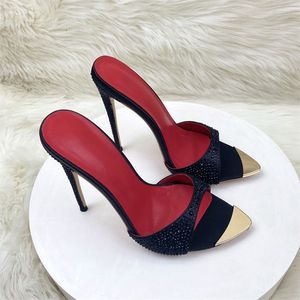 Strange Luxury Heel Sandalias Mujer Tacon Alto Trendy Slippers Mules <b>Shoes</b> Heels for Ladies 2025 - Product Image 4
