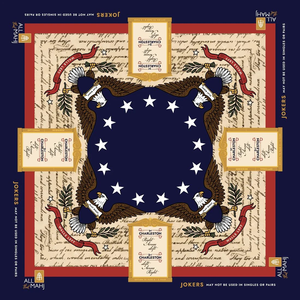 Fichas de Mahjong Premium de Estilo Americano Retro, Patrones de Cartas Jokers en Forma de Estrella Grabados, Juego de Mahjong Casual - Product Image 3