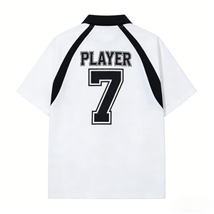 Camiseta de Fútbol Americano y Polo de Manga Corta Unisex de Alta Calidad, 100% Algodón, 200GSM, Tallas Grandes para Adultos - Product Image 2