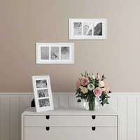 Bingkai Foto Kayu Solid Sederhana DIY untuk Meja 16 Inci A4/A3, Bingkai Poster, Grosir, Kustomisasi
