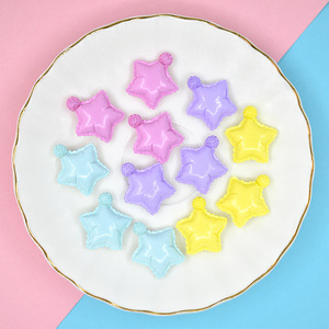 Superventas: Adornos de resina epoxi de base plana con forma de almohada de macaron y estrella de cloro, figuras de hadas, accesorios en miniatura para casa de muñecas, para manualidades con pegamento cremoso - Product Image 4