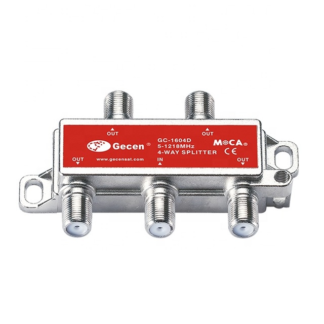 Gecen CATV Moca Splitter DOCSIS 3.1 5-1218Mhz 1.2Ghz 4 Way GC-1604D