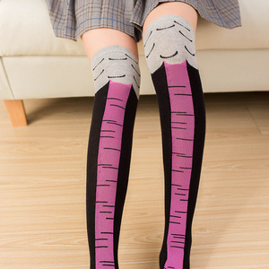 Wholesale Knee High Custom Logo Thin Tube <strong>Socks</strong> Over the Knee <strong>Chicken</strong> <strong>Feet</strong> <strong>Socks</strong> Thick Stockings - Product Image 2
