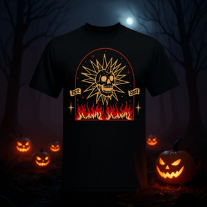 Camiseta Spooky Island Est2002 Skull Halloween Negra Mediana - Product Image 3