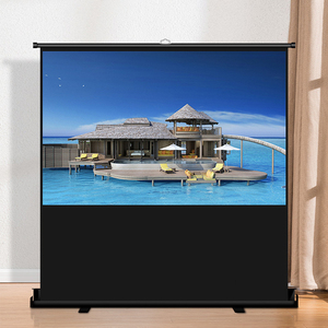Écran de projection portable en fibre de verre de haute qualité de 92 pouces, support de projection manuel à tirage vertical, pour intérieur et extérieur, format 16:9 - Product Image 3