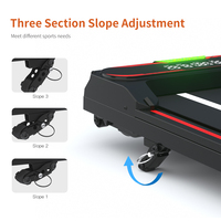 Nouveau tapis de course électrique à économie d'énergie, moteur silencieux, machine de tapis de course pour la maison, multifonctionnel, tapis de marche LED, tapis de course
