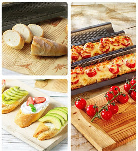 Bandeja De Hojas Pan Para Hornear Bandejas Panaderia Aluminio <span class=keywords><strong>Sartenes</strong></span> Acero Inoxidable Francesa Horno 6 Moldes Malla - Product Image 2