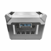 Station d'alimentation portable 3000W gris argenté LiFePO4, générateur de secours à onde sinusoïdale pure, alimentation solaire d'urgence