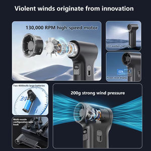 Nouveau 2026 Souffleur d'air électrique rechargeable portatif, ventilateur turbo-jet haute vitesse 130 000 tr/min, dépoussiéreur à air comprimé puissant - Product Image 2