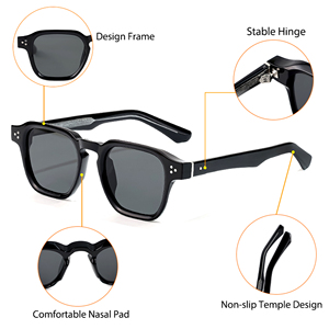 HBK Vintage Sunglasses Men Women Customized Logo Stylish <strong>PC</strong>+CP Frame UV400 Lenses <strong>Optimal</strong> Protection Luxury Outdoor Activities - Product Image 6