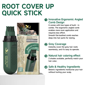 Stylo de coloration capillaire naturel à base de plantes, coloration temporaire à action rapide pour un usage quotidien et pour dissimuler les racines - Product Image 3