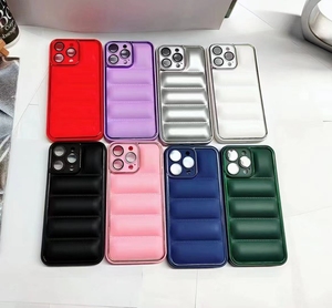 Mode Puffer Case tpu doudoune étui de téléphone portable Pour redmi 9 10 12 4g/5g redmi note 9 10 11 12 12s 12 <span class=keywords><strong>pro</strong></span> plus coque de téléphone - Product Image 5