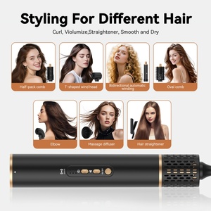 Sèche-cheveux brosse 7-en-1 avec fer à boucler et lisseur - Product Image 2