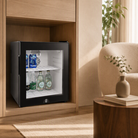 Refrigerador Termoeléctrico Compacto de 30L, Portátil, para Bebidas, Ideal para Habitaciones de Hotel, Pasillos y Gabinetes
