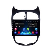 Head Unit Stereo Mobil Android 2 Din 2+32G untuk Peugeot 206 tahun 2000-2016 dengan BT AUX WIFI Carplay