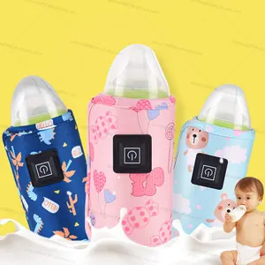 Trending Products 2024 New Arrivals Heating Insulation Portable Bottle Warmer Cloth Bag Milk Bottle Heater Breast Milk Heater