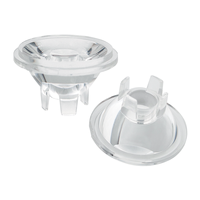 Lentilles LED en PMMA 30 degrés, diamètre 21,2 mm, conception TIR haute efficacité, transmittance >90%, kit de lentilles optiques LED pour plantes