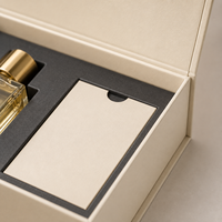 Boîte cadeau de parfum cosmétique personnalisée, emballage en carton rigide magnétique de luxe avec plateau d'insertion pour flacons de parfum