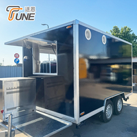 Carrito de Comida de Alta Calidad, Remolque Móvil para Venta Ambulante, Remolque de Concesión Totalmente Equipado para Helados y Comida Rápida