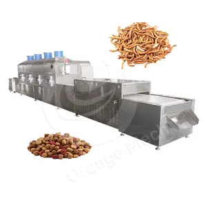 ORME Cow Ears Yellow Mealworm Larva Dry Tunnel Type Conveyor Seed Powder Microwave Sterilization Dryer