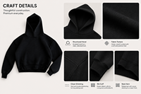 Hoodie Cetak Embos Destroy Wash Produsen Custom 400 GSM Oversized Low Moq Fleece Berat Berkualitas Tinggi