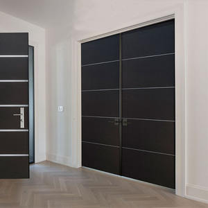 <span class=keywords><strong>Porte</strong></span> d'entrée intérieure en bois noir, <span class=keywords><strong>prix</strong></span> raisonnable, couleurs de peinture d'appartement, ignifuge, noyau solide turc, <span class=keywords><strong>porte</strong></span> isolée - Product Image 1