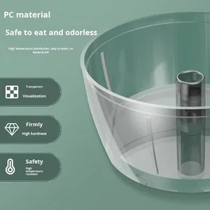 Picadora de Carne Eléctrica Multifuncional de Acero Inoxidable y ABS para el Hogar, Procesador de Alimentos, Picadora de Ajo y Verduras, Ideal para Alimentos de Bebé - Product Image 3