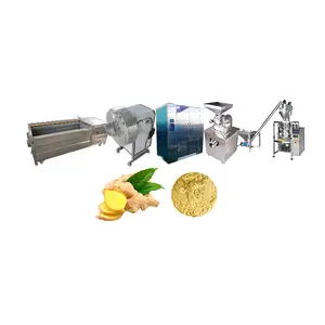 Zencefil sarımsak biber baharat işleme makinesi bitki baharat zencefil tozu üretim hattı