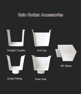 <span class=keywords><strong>Gouttière</strong></span> en <span class=keywords><strong>PVC</strong></span> pour système de drainage et de stockage des eaux de pluie des toitures de bâtiments, collecteur d'eau et tuyau de descente en <span class=keywords><strong>PVC</strong></span> - Product Image 3