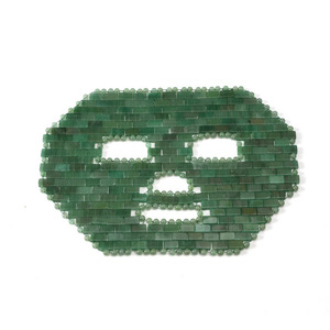 Masque facial en quartz rose et jade, masseur oculaire en pierre naturelle améthyste, masque de sommeil en aventurine - Product Image 5