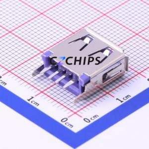 916-252A1172Y10210 USB Connector Through hole Component (THT) Connector Type-A USB 2.0 Female Through Hole - Product Image 2