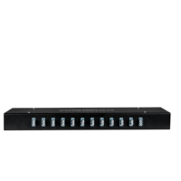 1u raf montaj ekleme ODF Patch Panel 24 çekirdek Fiber Port optik dağıtım çerçevesi